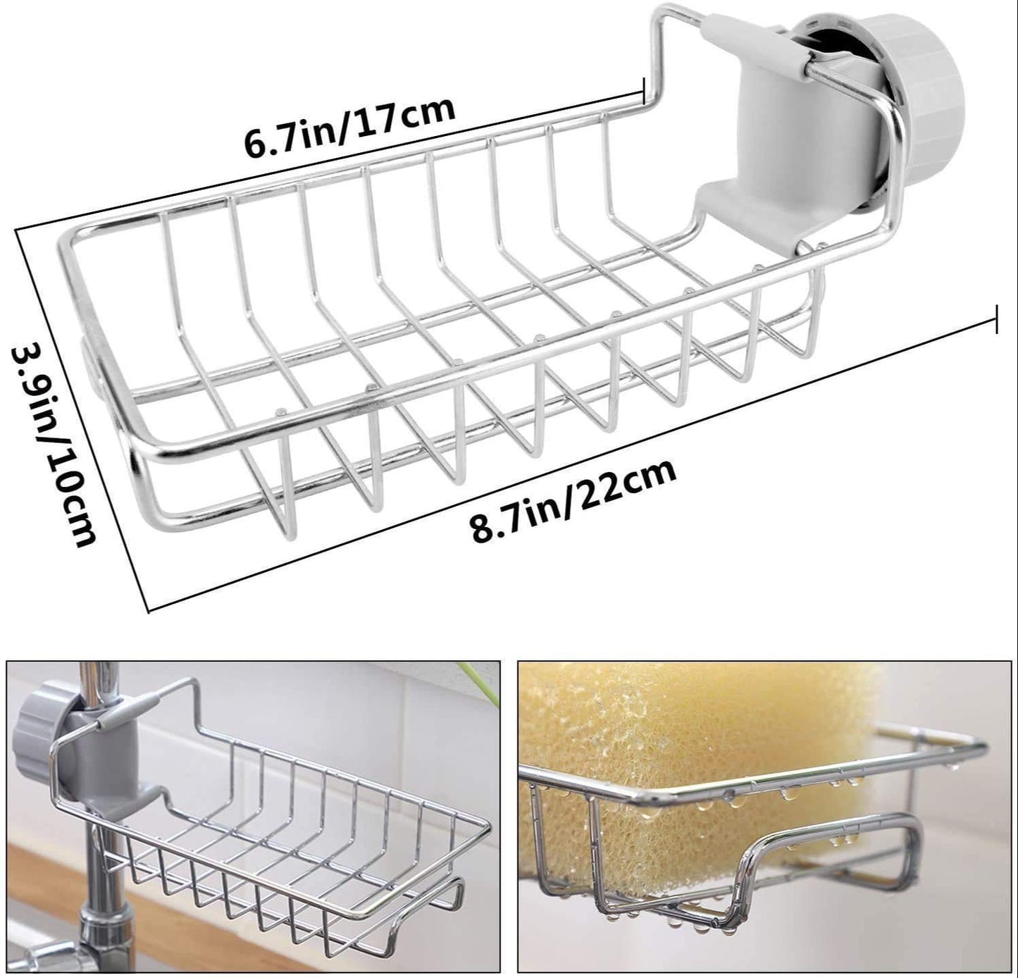 Stainless Steel Kitchen Faucet Sponge Holder